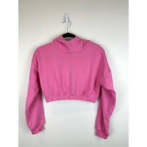 NWOT Naked Wardrobe Pink Cropped Hoodie size SML